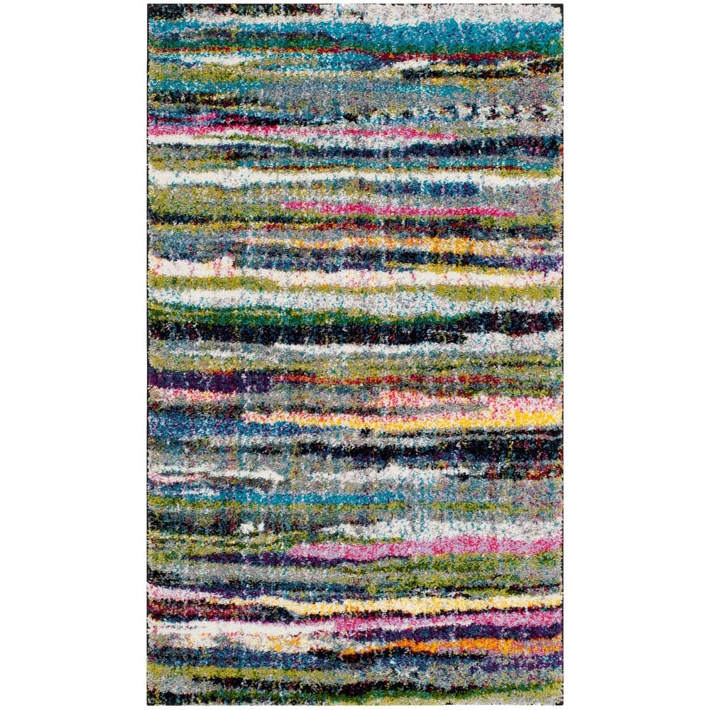 SAFAVIEH Fiesta Shag Dafina Stripe Rug