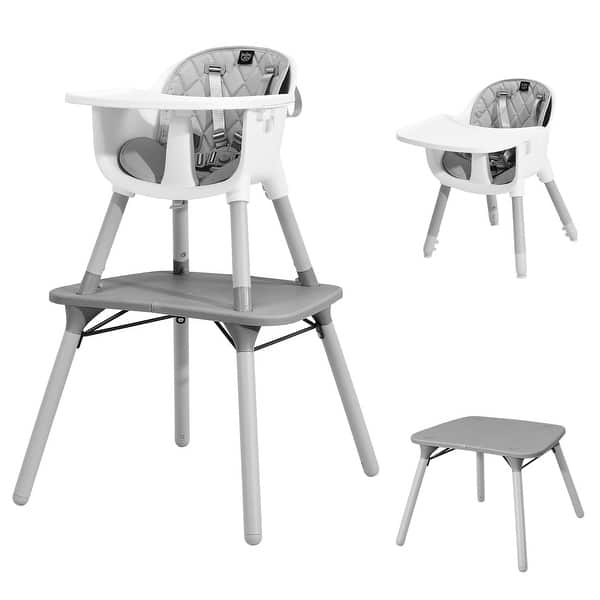 slide 2 of 44, Babyjoy 4 in 1 Baby High Chair Convertible Toddler Table Chair Set - See Details