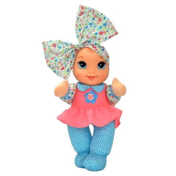 slide 2 of 5, XBaby's First Giggles Baby Doll Toy with Coral Top - All Ages