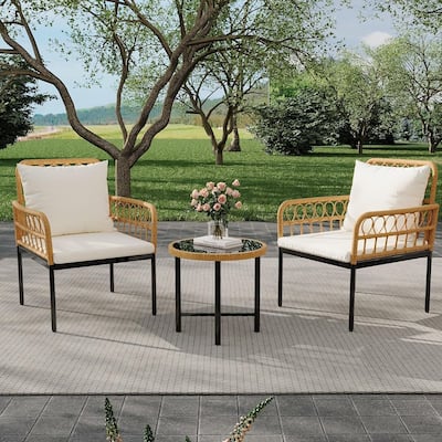 Outdoor Patio Chairs Set for Balcony, Backyard, Deck