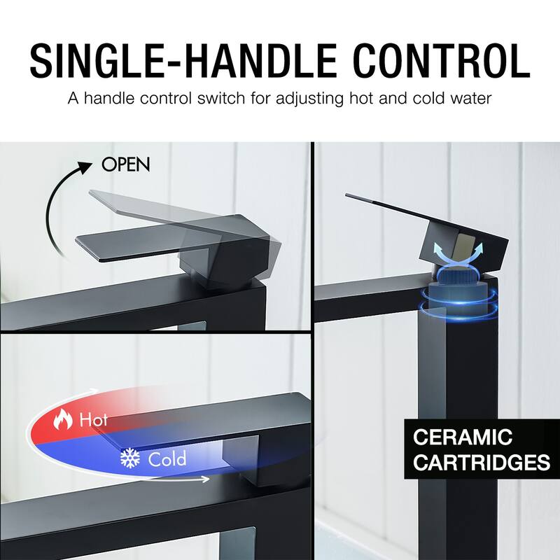 Topcraft Stainless Steel Single Handle Bathroom Sink Faucet