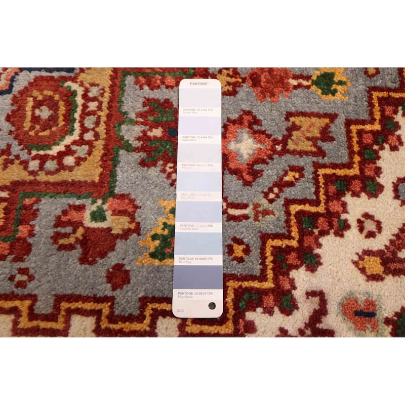 ECARPETGALLERY Hand-knotted Serapi Heritage Light Blue Wool Rug - 3'10 x 6'1