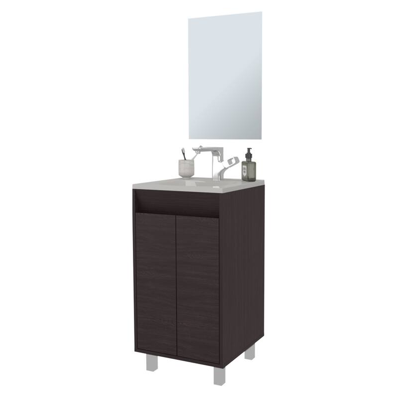 Bathroom Cabinet with 2 Doors, White