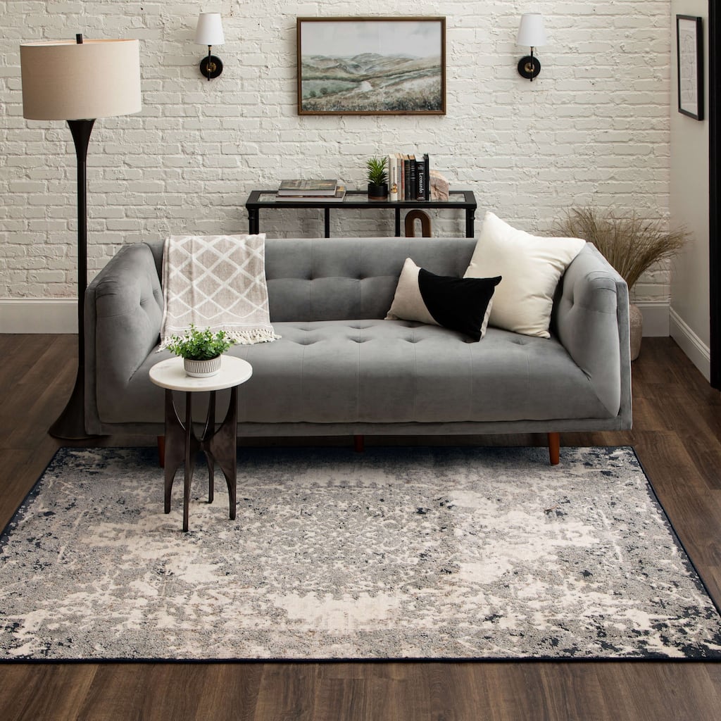 Mohawk Home Marion Distressed Medallion Area Rug