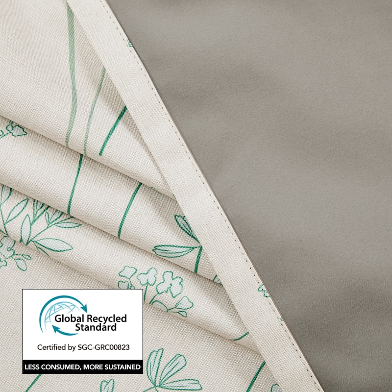 Deconovo Recycled Pinch Pleat Blackout Curtains for Bedroom 2 Panels