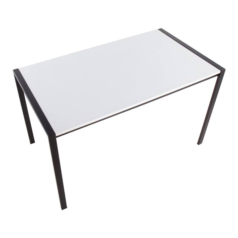 Carbon Loft Yadriel Industrial Black Metal Dining Table