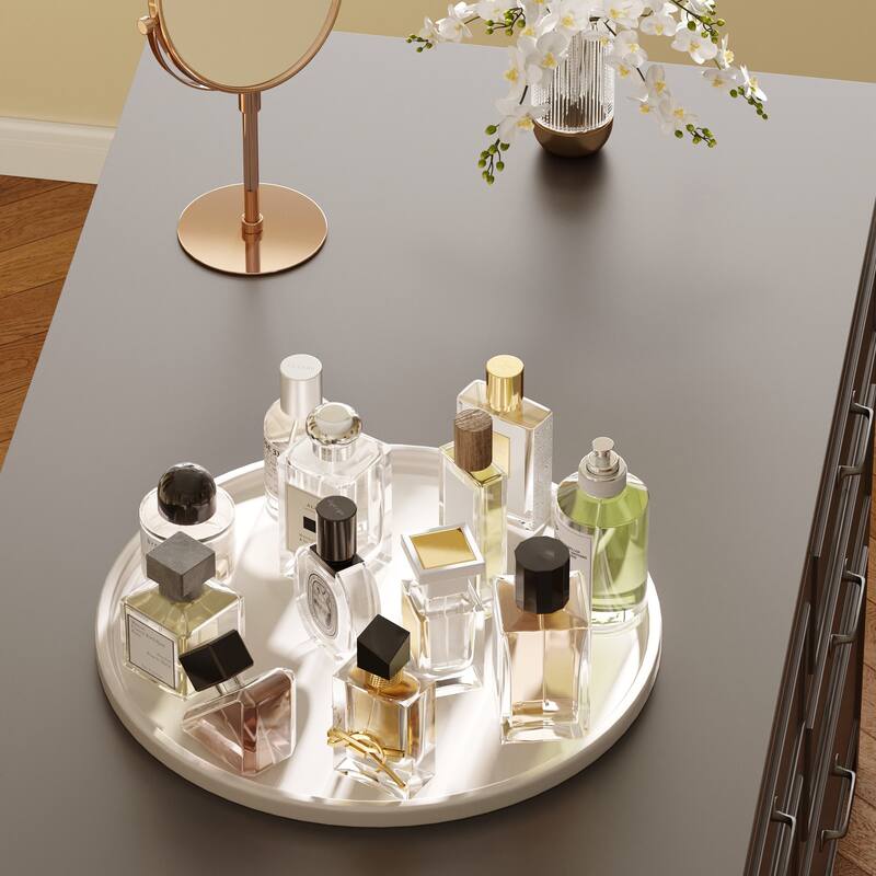 White Dresser with Seat and Storage 6 Drawer Closet Island Cabinet Bedroom Organization Bench