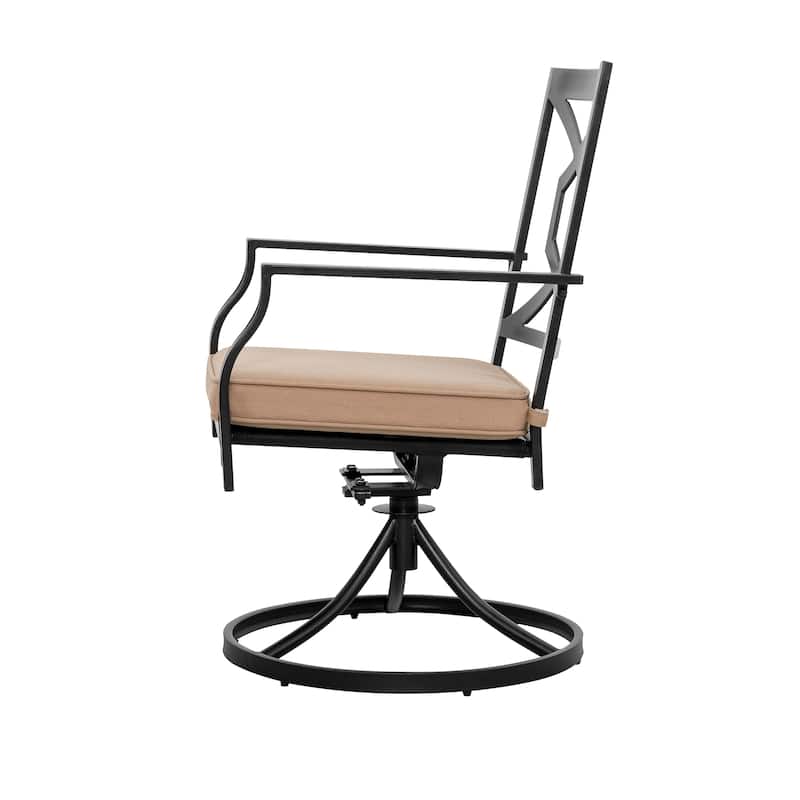 Nuu Garden 5-Piece Patio Furniture Set with Fire Pit Table - 5 PCS