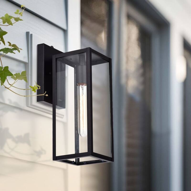 Franklin 2 Pack Outdoor Wall Lantern with Dusk to Dawn Sensor
