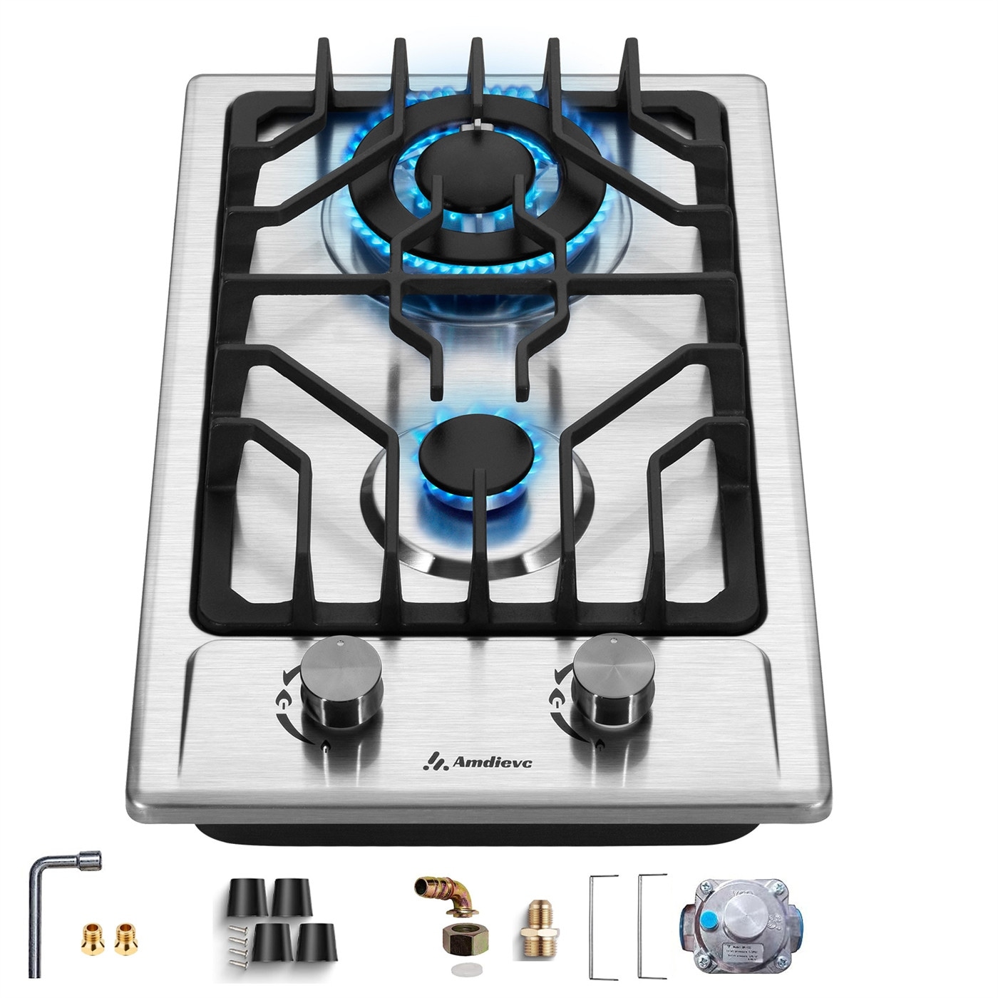 12 Inch 2 Burner Propane Gas Cooktop Built In Dual Fuel Stove Top Bed Bath Beyond 40042385