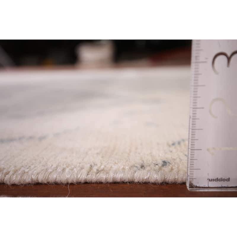 Abstract Modern Area Rug Hand-Knotted Wool Carpet - 5'3"x 7'7"
