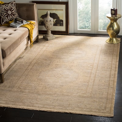 SAFAVIEH Hand-knotted Izmir Laisha Traditional Oriental Wool Rug with Fringe