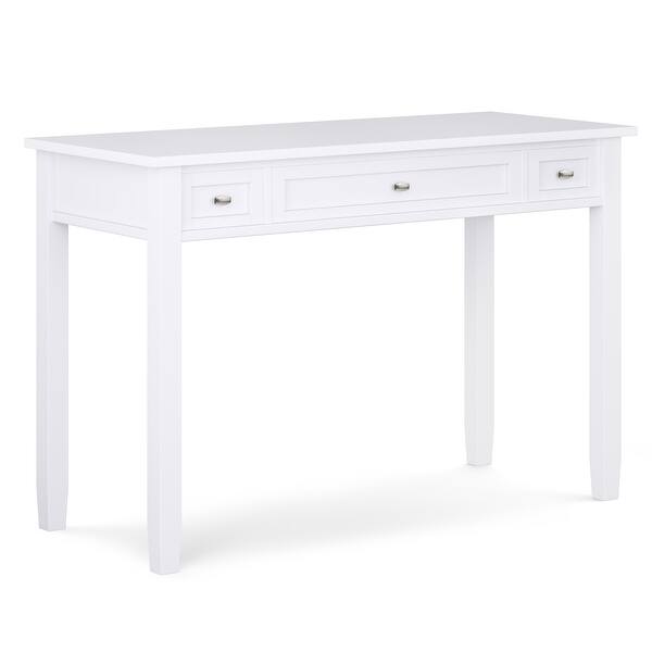 Wyndenhall Norfolk Solid Wood Rustic 48 Inch Wide Writing Office Desk On Sale Overstock 13867256