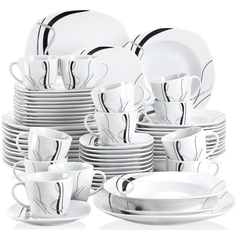 VEWEET Fiona Porcelain Dinnerware Set
