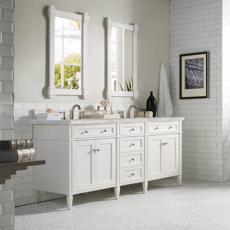 James Martin Vanities 650-V72-FVSL Brittany 72" Free Standing Double