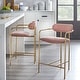 preview thumbnail 4 of 5, Simple Living Retro Velvet Counter Stools (Set of 2)