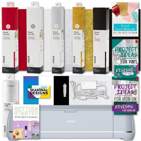 Cricut 9 ft. Smart Iron-On Glitter, White