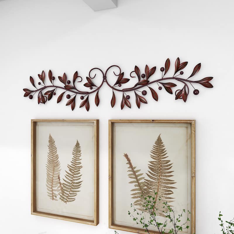 Green Iron Traditional Wall Decor Floral and botanical