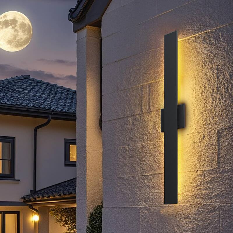 Outdoor Hardwired Bar Wall Light Linear Sconce with LED Source