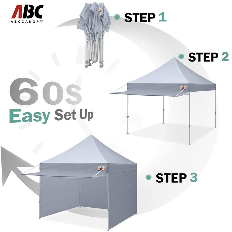 ABCCANOPY Pop up Canopy Tent with Awning and Sidewalls