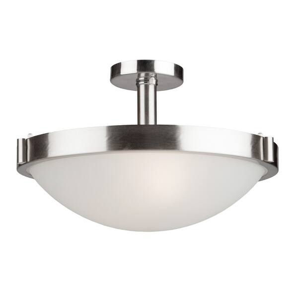Artcraft Lighting AC2717BN Boise 3 Light SemiFlush Ceiling Fixture