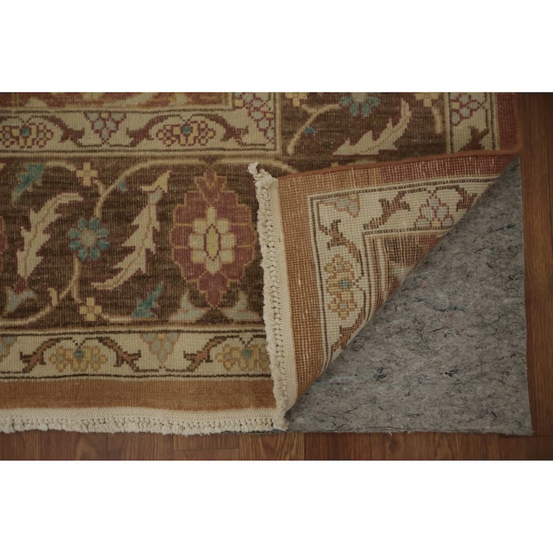 Hand Knotted Oriental 100% Wool Carpet Traditional All-Over Oranges & Rust Ziegler Area Rug - 10' 0'' X 6' 9''