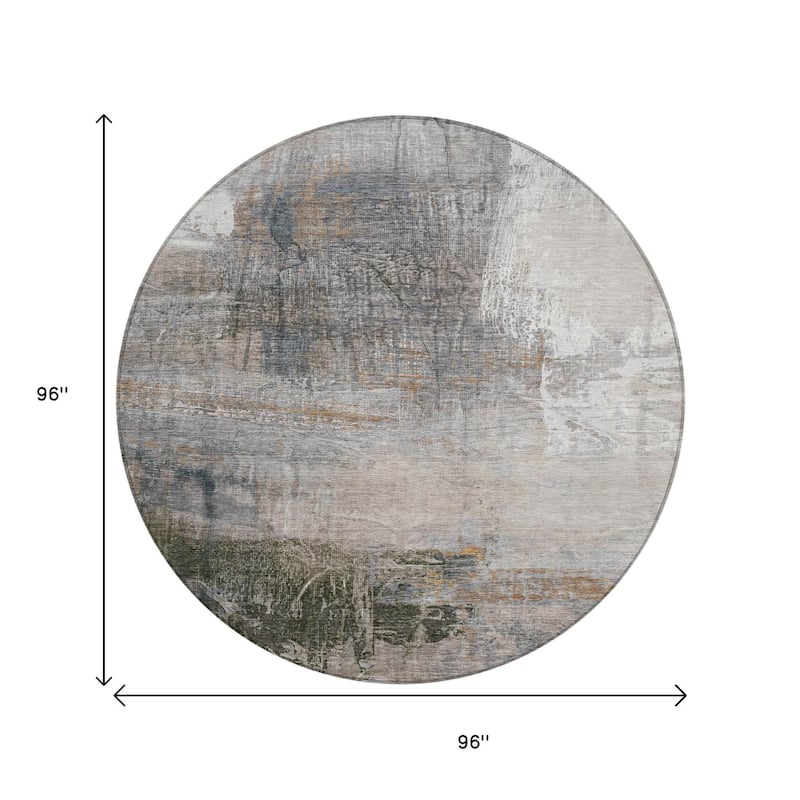 HomeRoots Abstract Transitional Rectangle Outdoor Rug