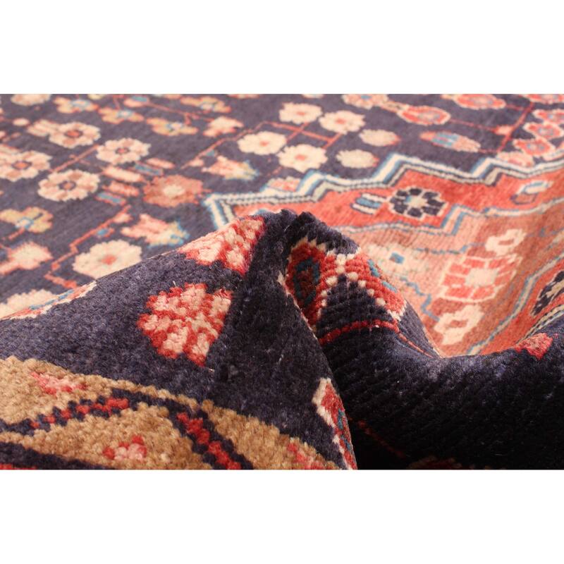 ECARPETGALLERY Hand-knotted Andelz Dark Navy Wool Rug - 3'9 x 6'5