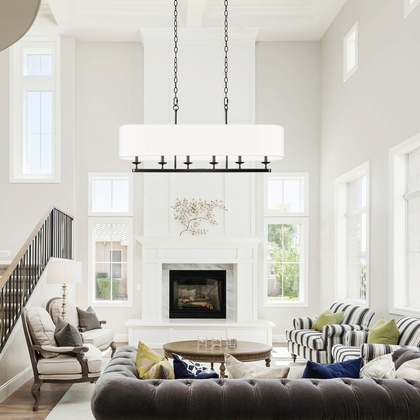White drum pendant light sale