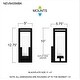 preview thumbnail 7 of 5, Neville 1-Light Matte Black Outdoor Wall Lantern