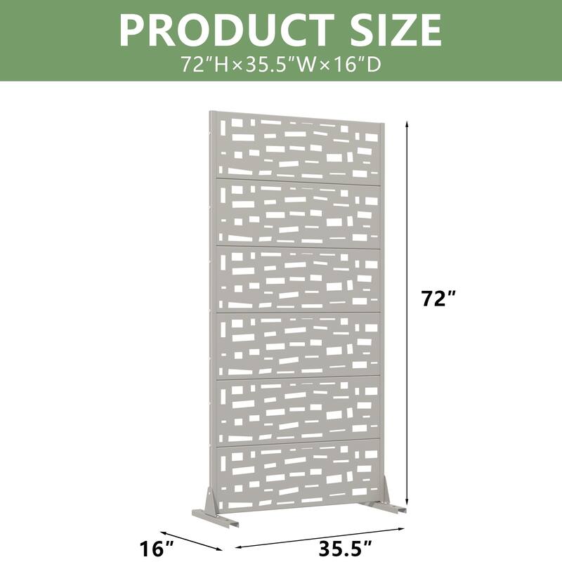 Outdoor Privacy Screen Metal Privacy Screen Panel Free Standing