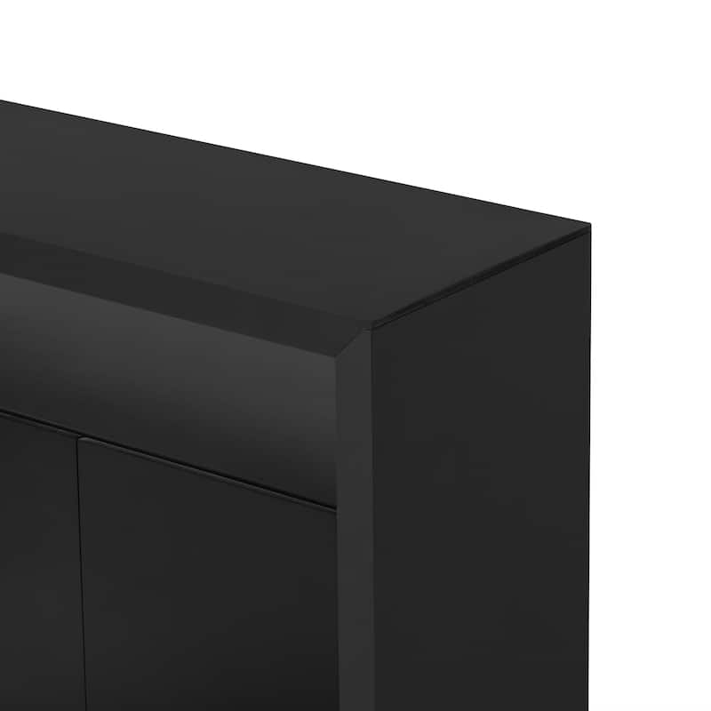 4-Door Sideboard with Open Shelf