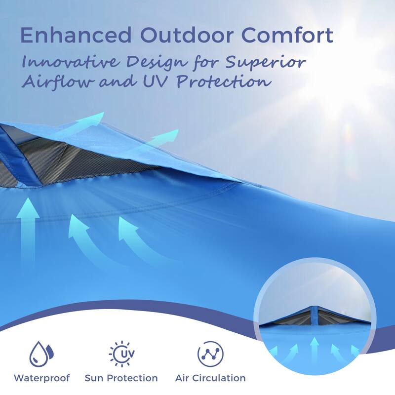 10 x 10ft Pop Up Canopy Event Tent Party Tent, 100 Sq. Ft of Shade