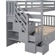 preview thumbnail 8 of 24, Twin/Full Bunk Bed with Trundle & Storage