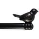 preview thumbnail 40 of 56, Cute Bird Finial Adjustable Decorative Designer Curtain Rod 28"-48" - Burn Gold