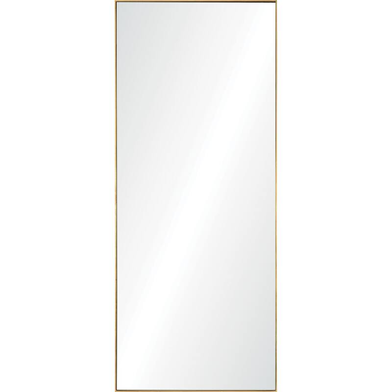 72" Gold Leaf Full Length Framed Rectangular Wall Mirror