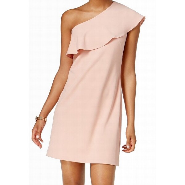 blush pink shift dress