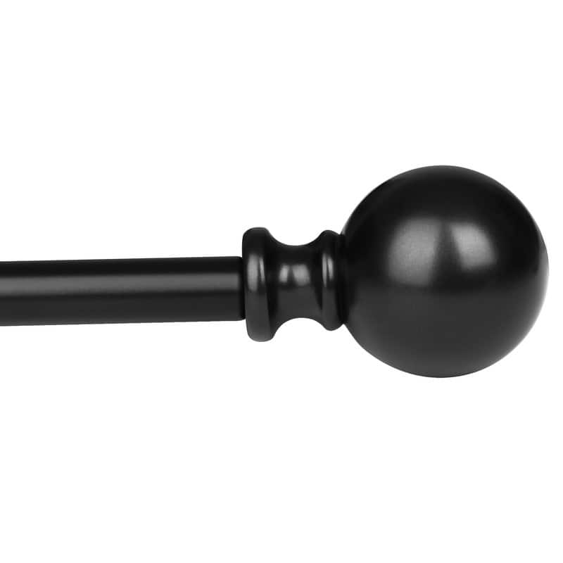 UTOPIA ALLEY 3/4 Inch Curtain Rod - Curtain Rods For Windows, Adjustable Drapery Rod