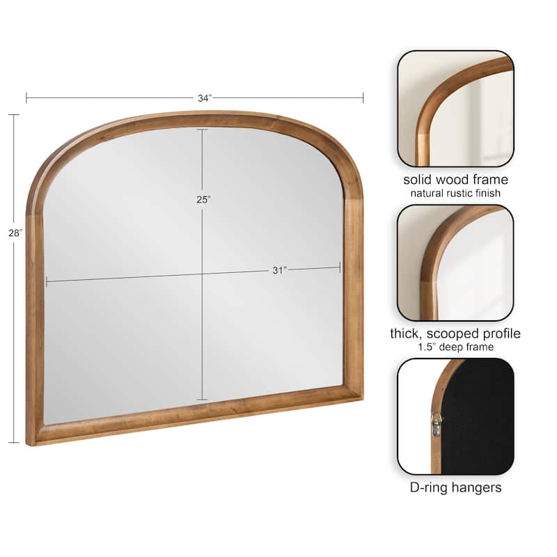 Kate and Laurel Hatherleigh Basket Arch Wall Mirror