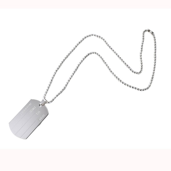 dog tag style chain
