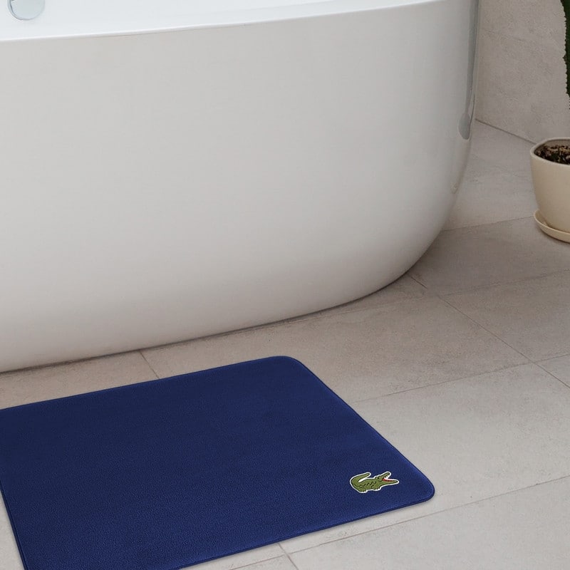 Lacoste Croc Memory Foam Non-Slip Bath Rug