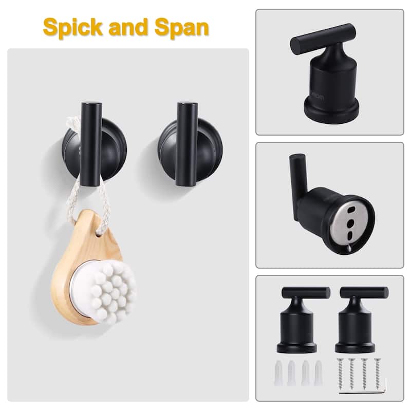 WOWOW 304 Stainless Steel Bathroom Towel Hook