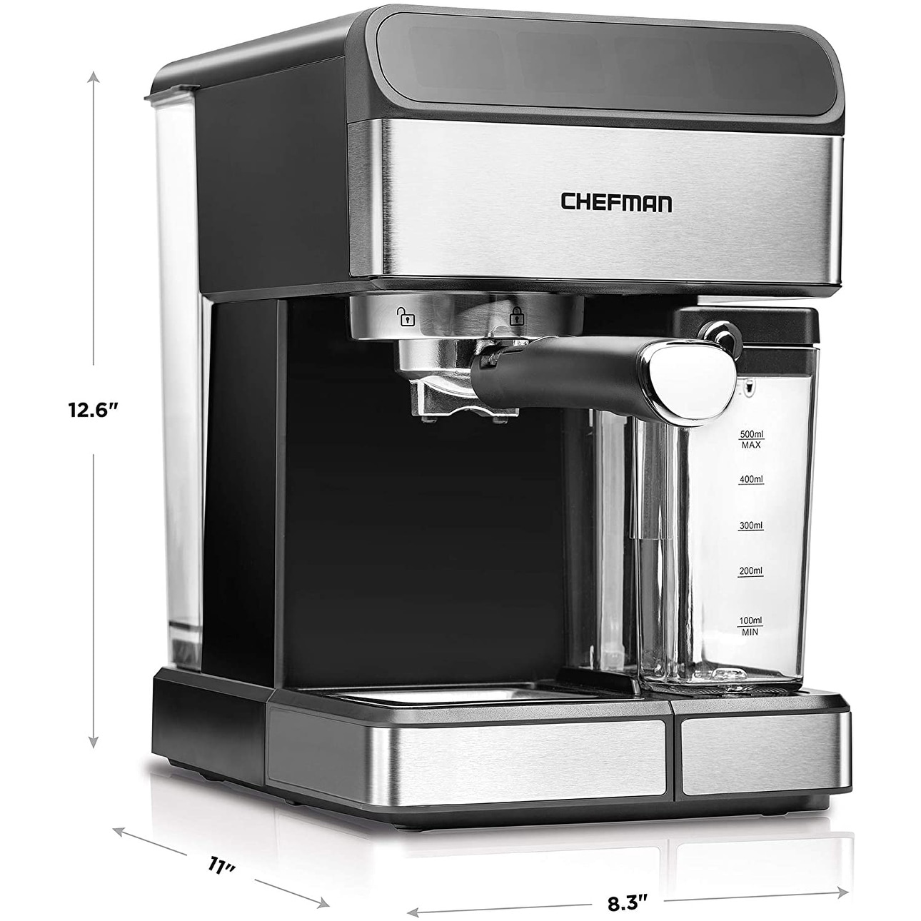 REVIEW Chefman 6 In 1 Espresso Machine Milk Forther Latte
