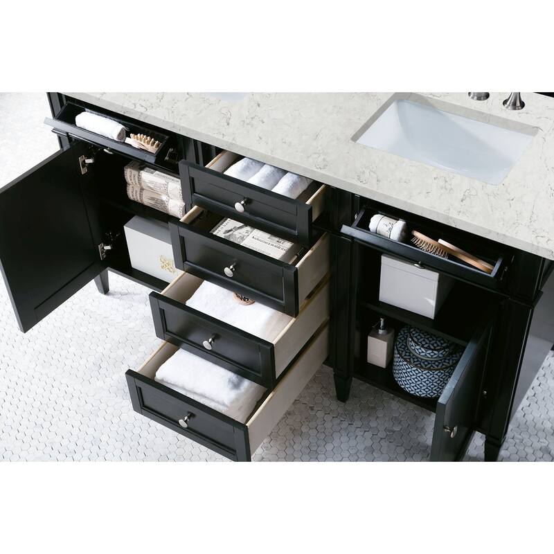 James Martin Vanities 650-V60D-FEJP Brittany 60" Free Standing Double