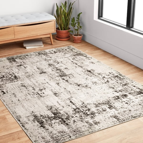 Shop Alexander Home Keara Abstract Marble Distressed Contemporary