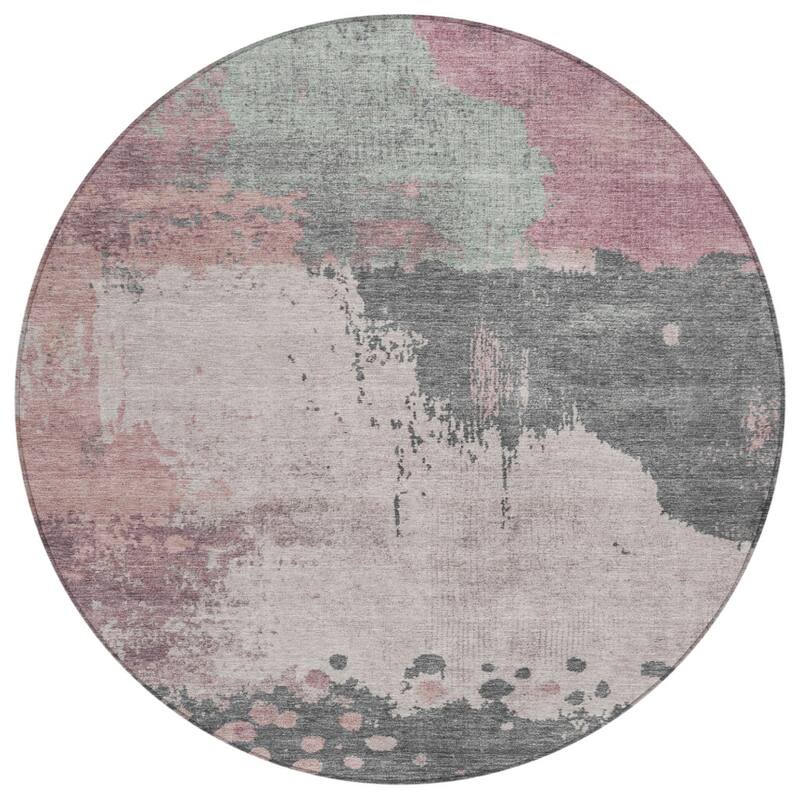HomeRoots Abstract Transitional Rectangle Outdoor Rug