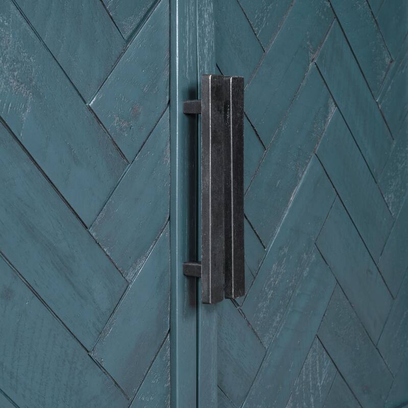 Vintage Buffet Server Cabinet Console Cabinet Floor Cabinet with Pull Handle, Accent Cabinet Storage Cabinet