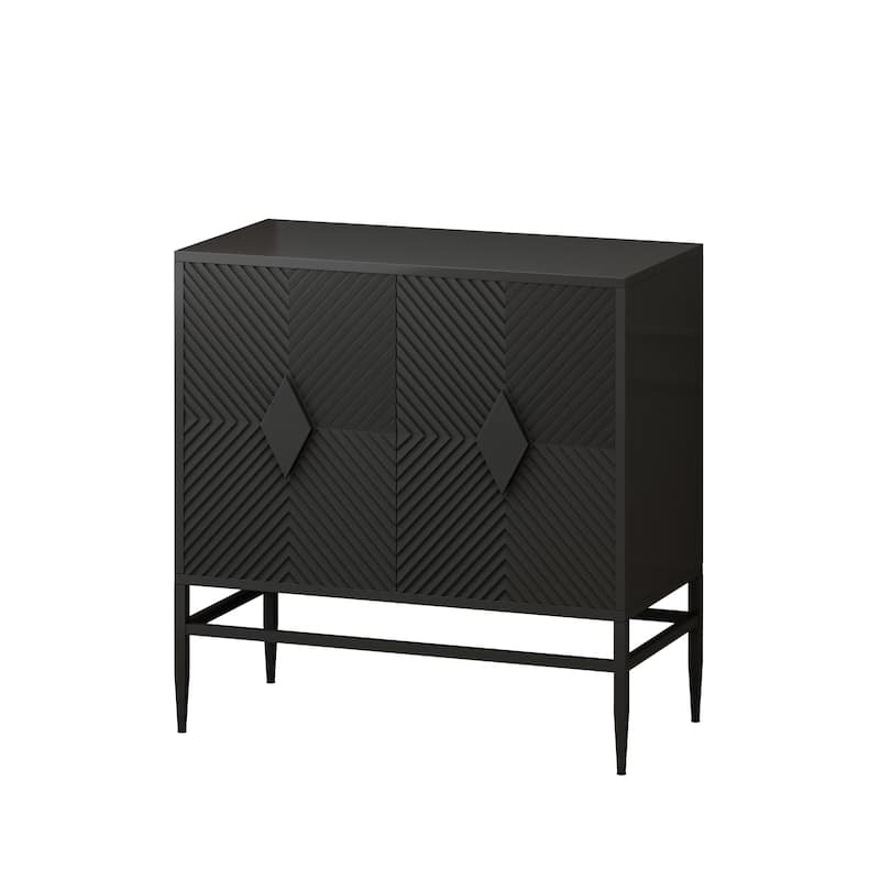 GDF Studio - Marcellis 32 Inch Modern 2-Door Storage Cabinet with Adjustable Shelf
