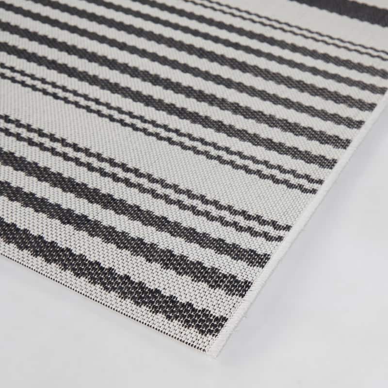 Marius Striped Indoor/Outdoor Area Rug