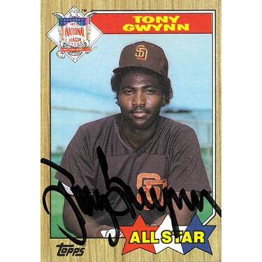 Shop Tony Gwynn Signed 1987 Topps All Star Trading Card 599 San
